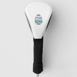 Cool To Be Kind Rainbow Caterpillar Shirt Design_1 Golf Head Cover