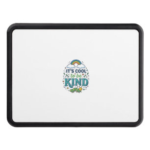 Cool To Be Kind Rainbow Caterpillar Shirt Design_1 Hitch Cover
