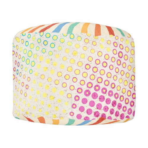 COOL TO BE KIND Vintage Pop_Art Rd Pouf