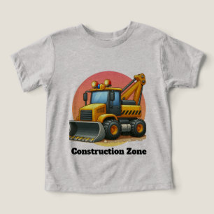 Cool Toddler Boys construction customizable T-shirt