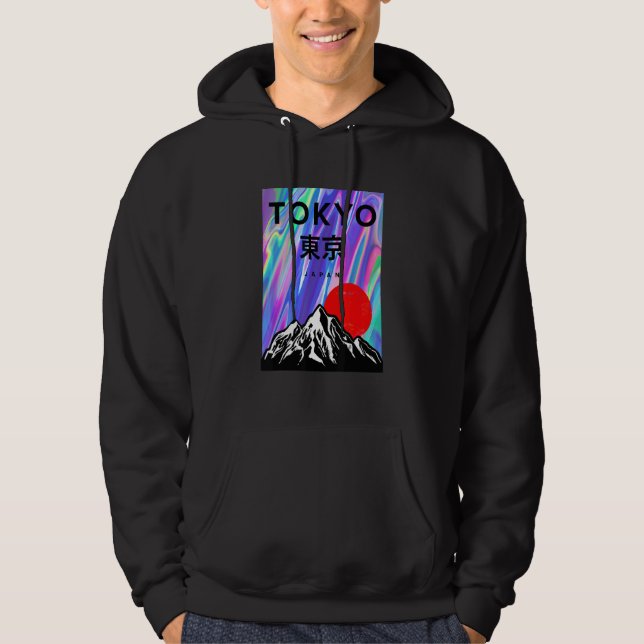 Cool Tokyo Japan Aurora Style Graphic Tees & Cool  (Front)