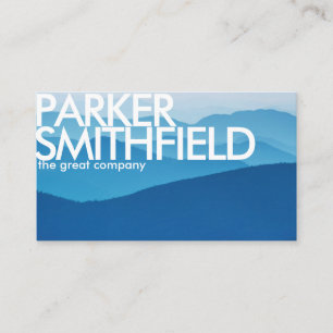 Cool Tone Nature Sunset Business Card