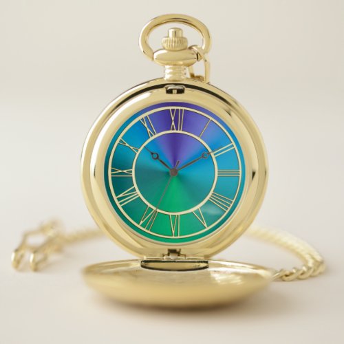 Cool Toned Modern Metallic Pocket Watch