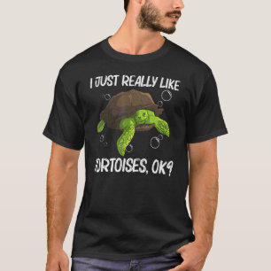 Cool Tortoise For Men Women Aquatic Land Reptile T-Shirt