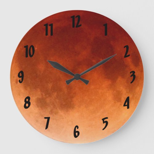 Cool Total Lunar Eclipse Blood Moon Clock