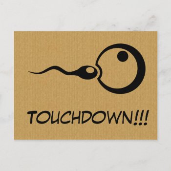 Cool Touchdown Pregnancy Postcard by johan555 at Zazzle