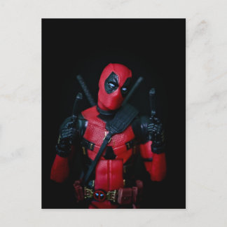 Cool Toy Photography Anti-Hero design Holiday Postcard