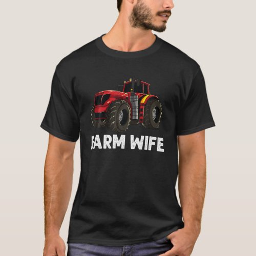 Cool Tractor Gift For Women Aunt Big Farming Vehic T_Shirt