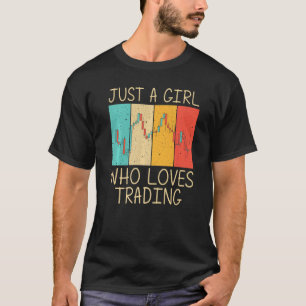 Cool Trading For Girls Kids Stock Traders Day Trad T-Shirt
