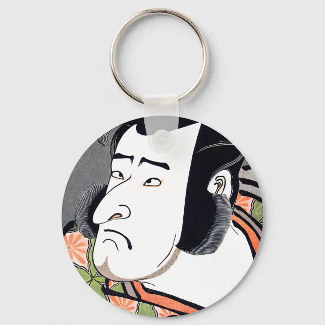 Cool Traditional Oriental Japanese Samurai tatto Keychain | Zazzle