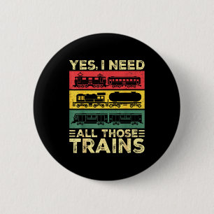 Cool Train Model Funny Train Railroad Button