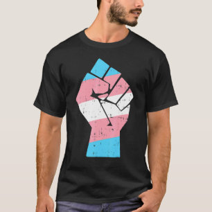 Cool Transgender Fist Pride Rights Lgbt Transexua T-Shirt