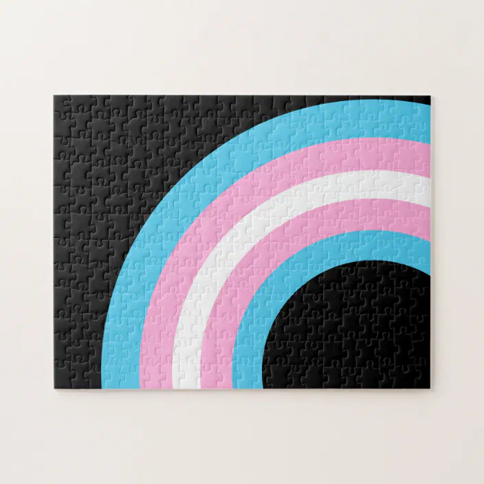 Cool Transgender Pride Art Jigsaw Puzzle Zazzle Com