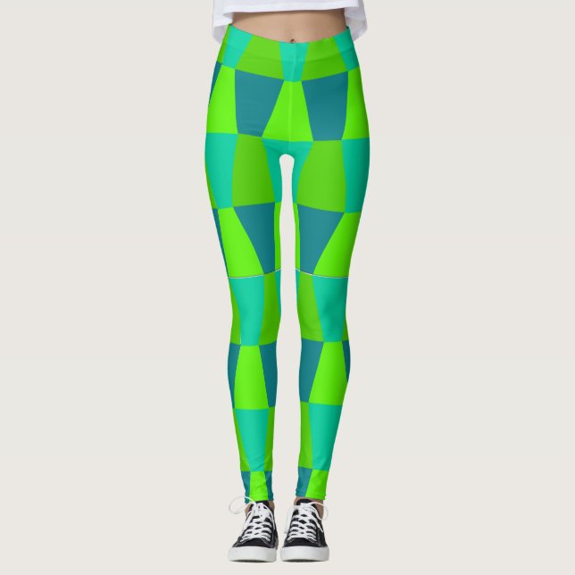 Cool Trapezoids  Leggings (Front)