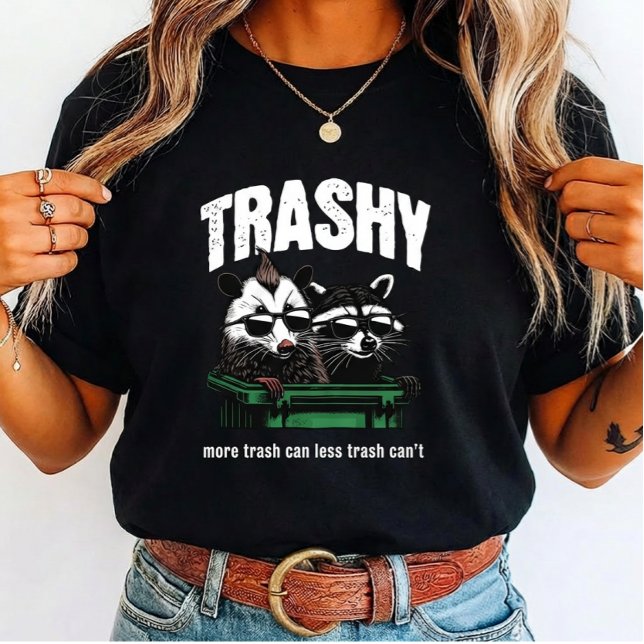 Cool Trash Panda and  Opossum for raccoon lovers Tri-Blend Shirt (Creator Uploaded)