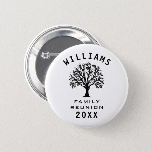 Cool Tree Family Reunion Summer Vacation Road Trip Button