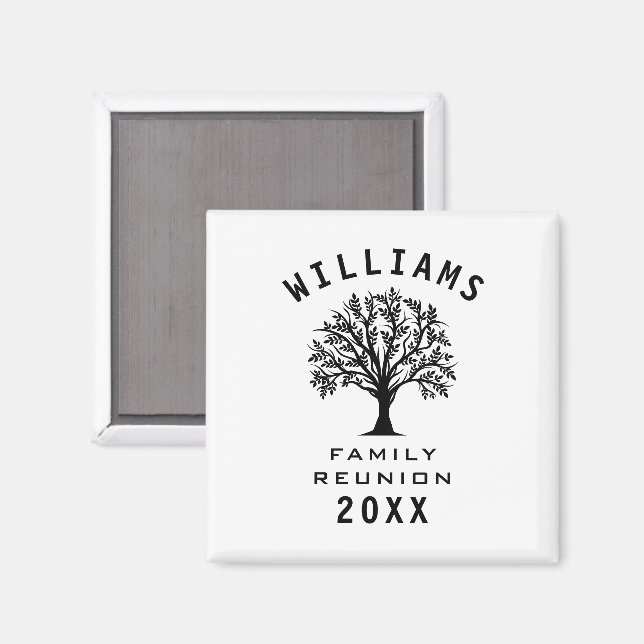 Cool Tree Family Reunion Summer Vacation Road Trip Magnet (Front/Back)