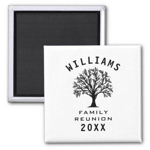 Cool Tree Family Reunion Summer Vacation Road Trip Magnet