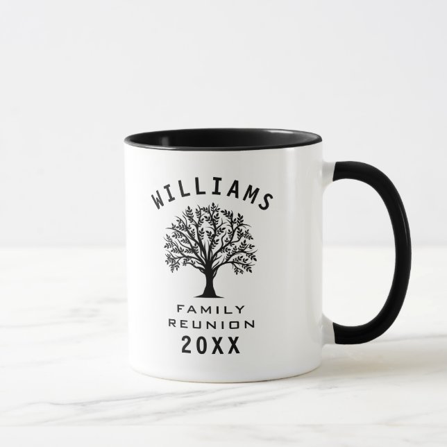 Cool Tree Family Reunion Summer Vacation Road Trip Mug (Right)