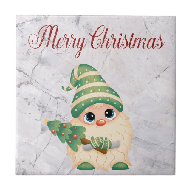  Cool, Trendy. Beautiful Christmas  Ceramic Tile (Front)