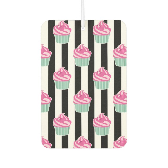 Cool Trendy Black and Wite Air Freshener (Front)