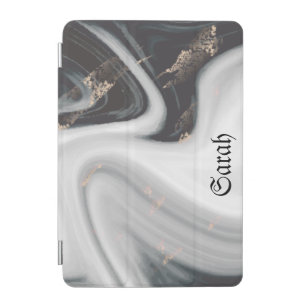 Cool Trendy Black Marble iPad Mini Cover