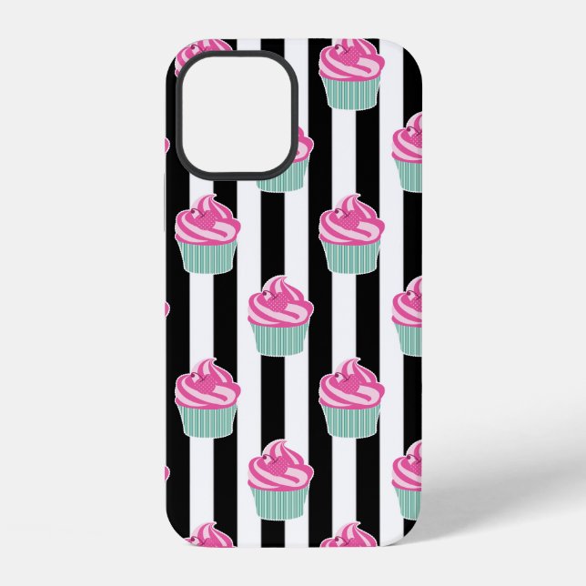 Cool Trendy Bleck and Withe  Iphone Case (Back)