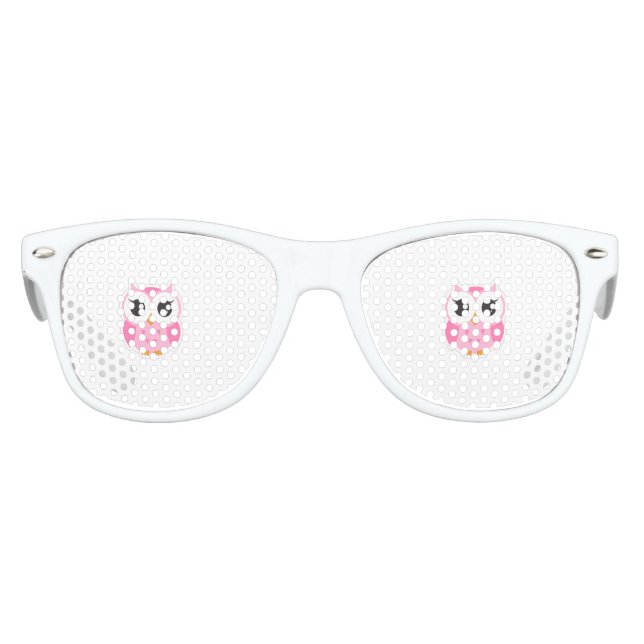Cool Trendy Cartoon Owl Kids Sunglasses (Front)