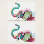 Cool Trendy Colorful Elephant  (Front & Back)