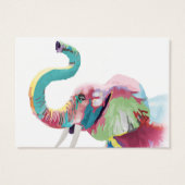 Cool Trendy Colorful Elephant  (Back)