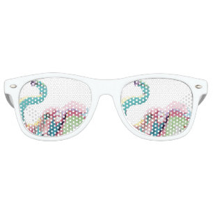 Cool Trendy Colorful Elephant Retro Sunglasses