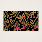 Cool trendy faux gold glitter geometric pattern (Back)