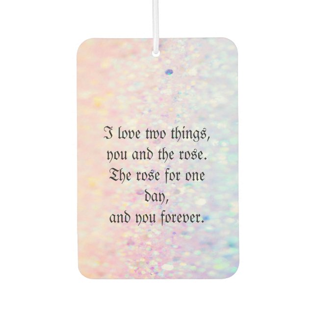 Cool Trendy Glitter Air Freshener (Front)