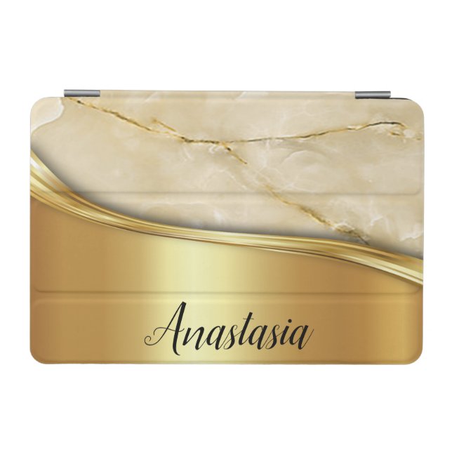 Cool Trendy Gold Marble iPad Mini Cover (Horizontal)