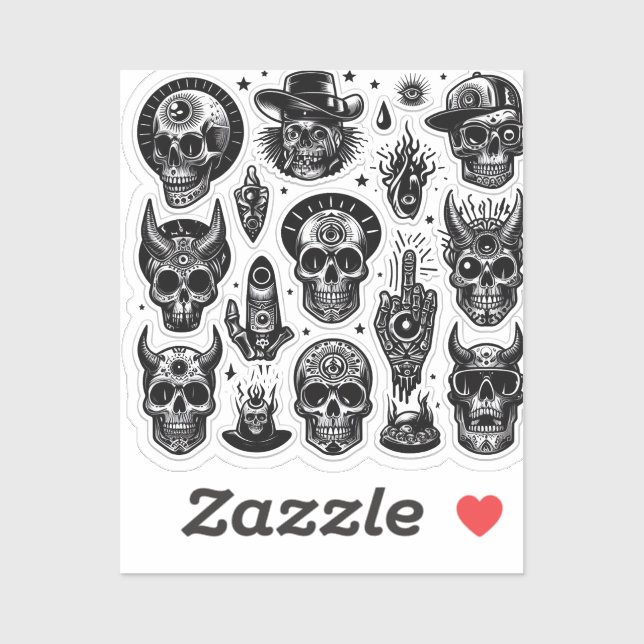 Cool Trendy iPhone Stickers For Back of Phone (Sheet)