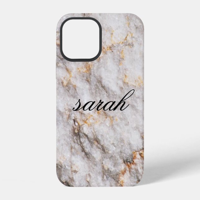 Cool Trendy Marble  Iphone Case (Back)