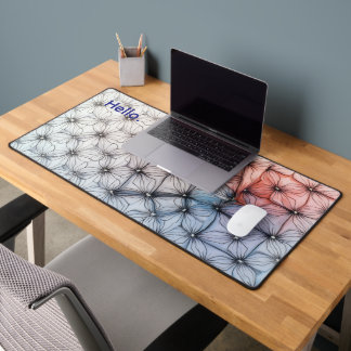 Cool Trendy Modern Colorful Pattern Desk Mat