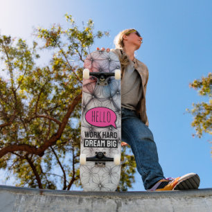 Cool Trendy Modern Colorful Pattern Skateboard