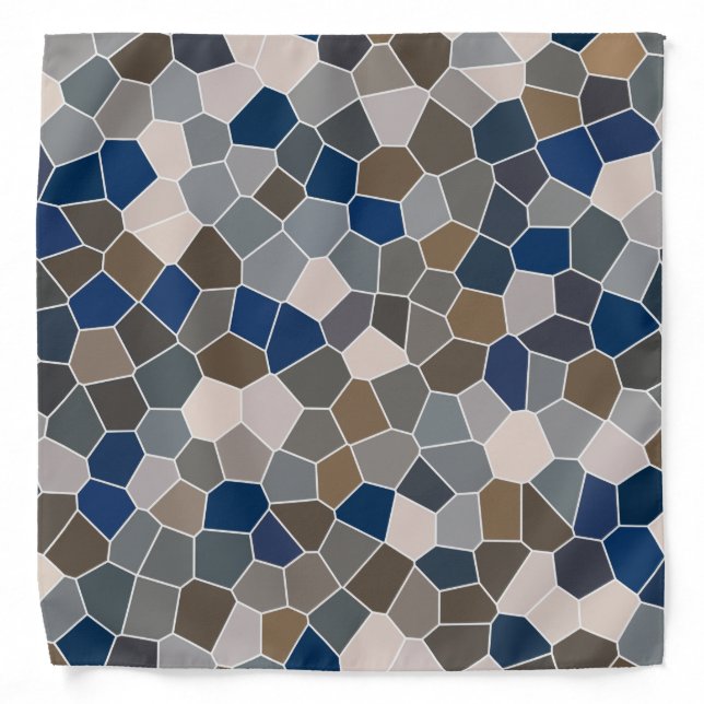Cool Trendy Modern Pattern  Bandana (Front)