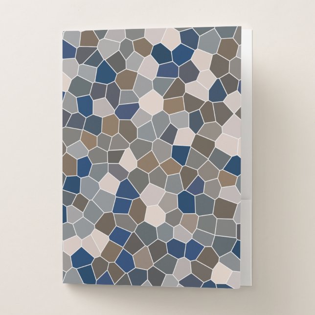 Cool Trendy Modern Pattern  Pocket Folder (Front)