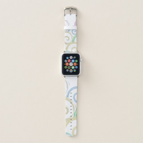 Cool trendy modern wave water color brushes apple watch band