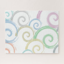 Cool, trendy, modern wave water color brushes