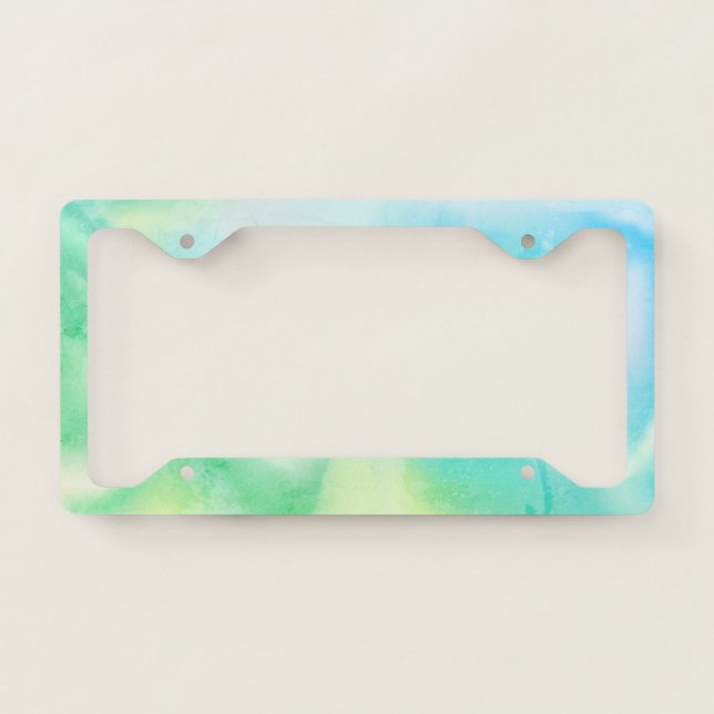 Cool Trendy Ombre License Plate Frame (Front)