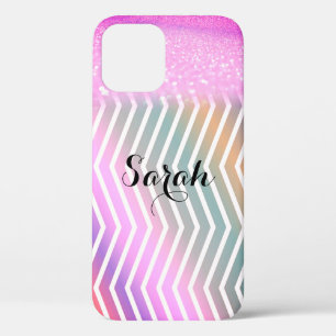 Cool Trendy Purple Glitter Case-Mate iPhone Case