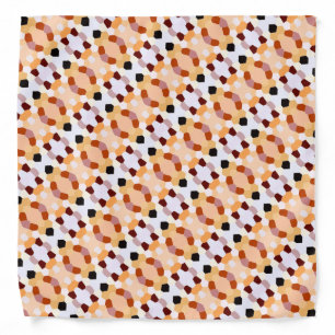 Cool Trendy Red Orange Yellow Pattern Bandana