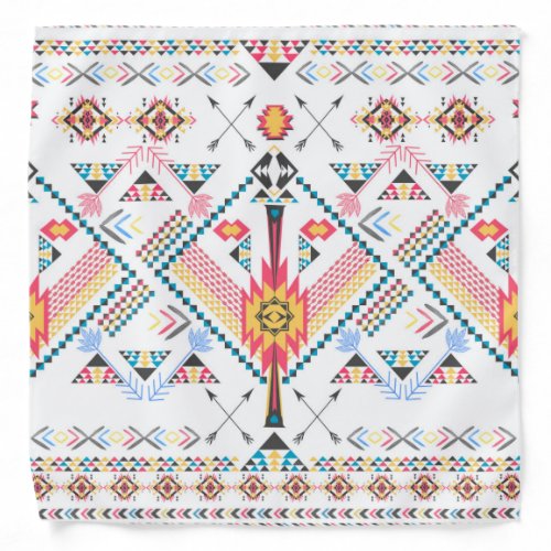 Cool trendy tribal ethnic geometric pattern bandana