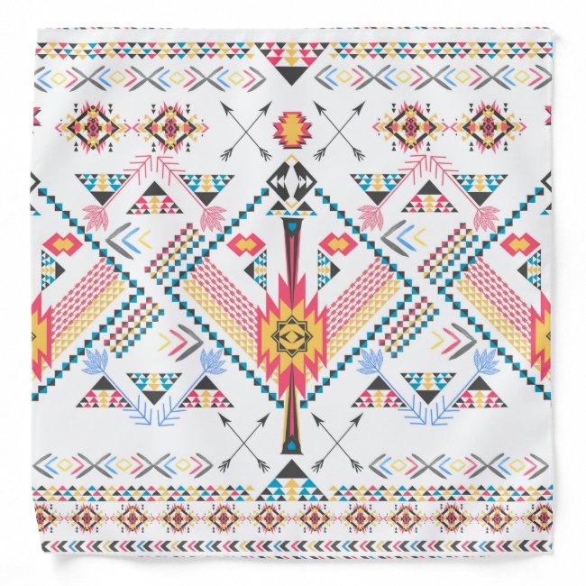 Cool trendy tribal ethnic geometric pattern bandana