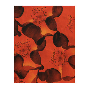 Cool, trendy, unique digital art of flower pattern