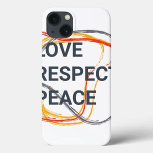 Cool, trendy, urban graphic design of a saying iPhone 13 case
