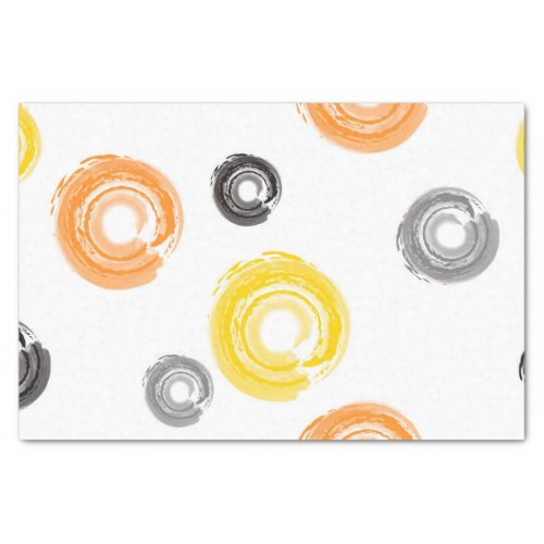 Cool trendy urban modern paint brush art tissue paper